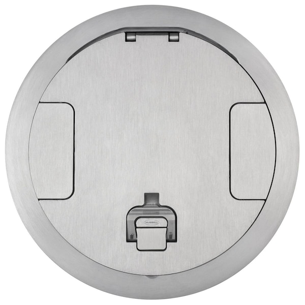 Electrical Box Cover, Round, Galvanized Steel